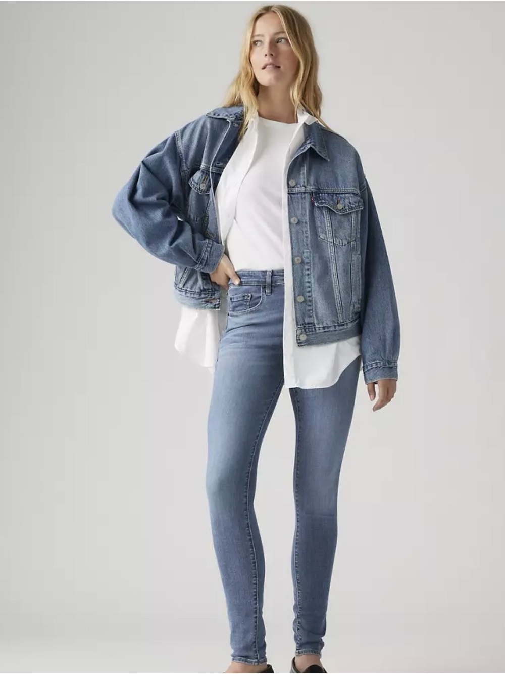 Levi's Light Blue Skinny Jeans for Women